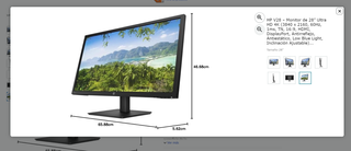 Monitor HP V28 de 28" 4K Ultra HD