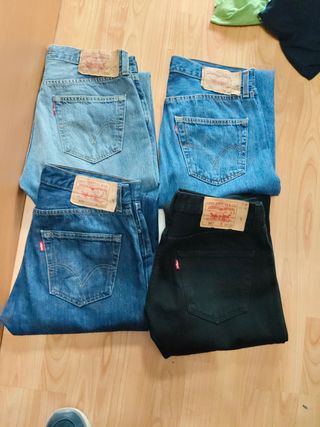 Pantalones Levi's 501 Azules y Negros