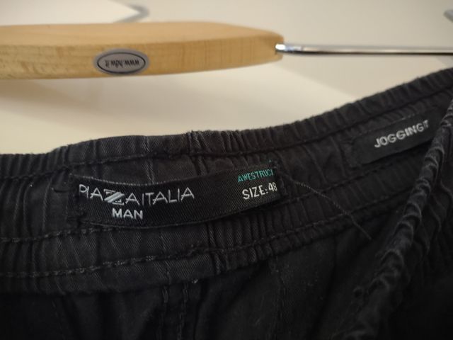 Pantaloni Jogging Neri Taglia 48