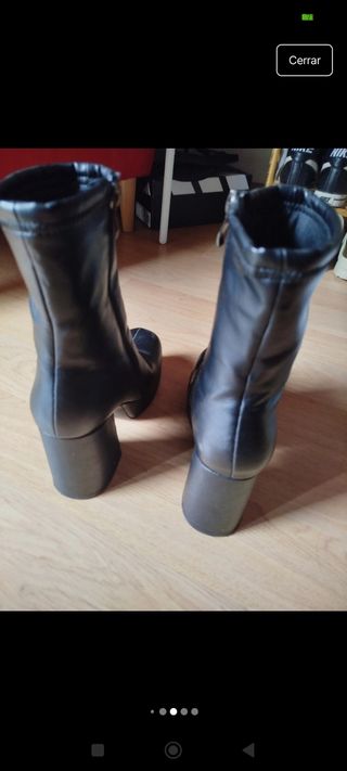 Botines plataforma negros Bosanova