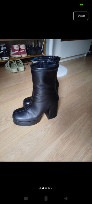 Botines plataforma negros Bosanova