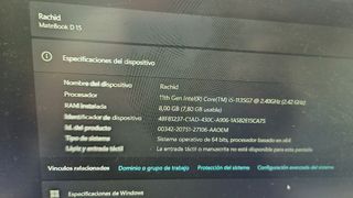 Portátil H i5 11ª Gen Intel Iris Xe