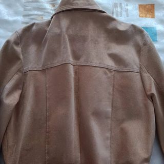 Sobrecamisa antelina mujer beige
