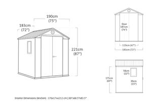 Caseta Jardín Keter 3.3m² NUEVA