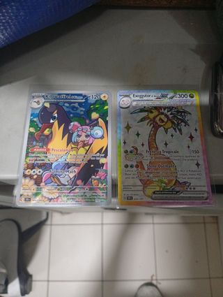 Carte Pokémon Kilowattrel & Exeggutor EX
