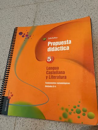propuesta didáctica lengua 5 primaria, temas 0-4