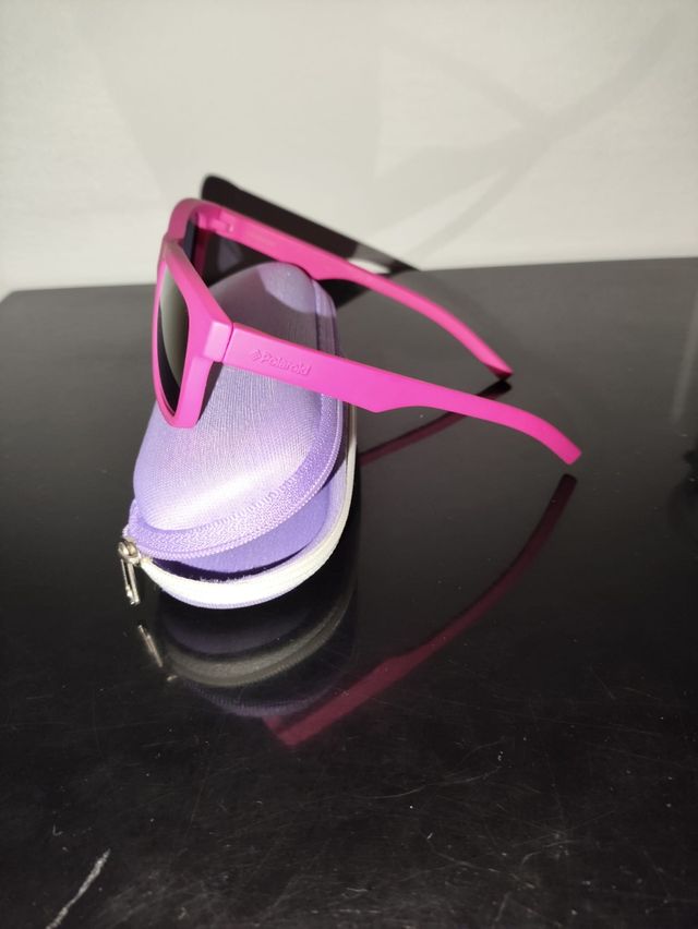 Gafas de sol Polaroid infantiles rosas