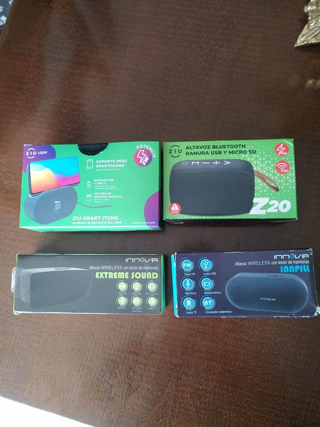 Altavoces ZIU y INNOVA Bluetooth Negros