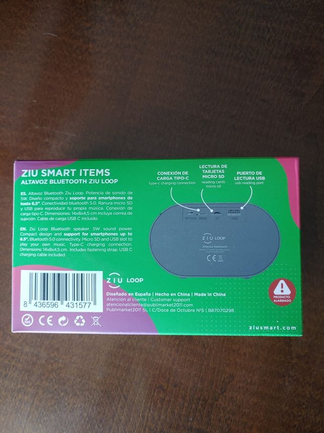 Altavoces ZIU y INNOVA Bluetooth Negros