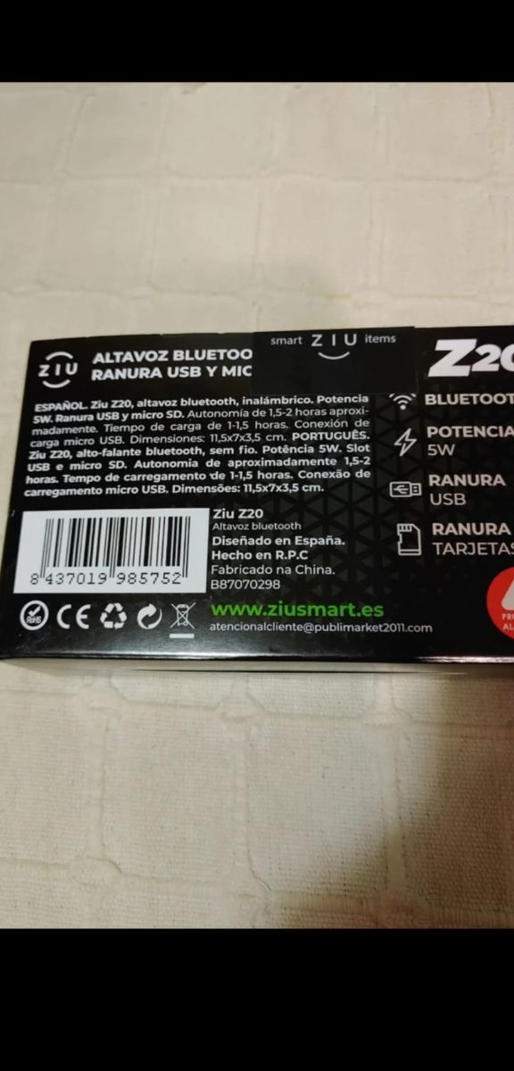 Altavoces ZIU y INNOVA Bluetooth Negros