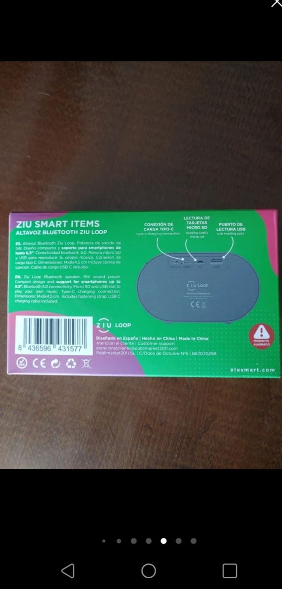 Altavoces ZIU y INNOVA Bluetooth Negros