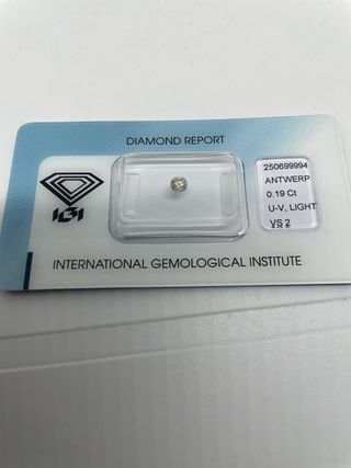 Diamante Natural IGI 0.19 Ct VS2