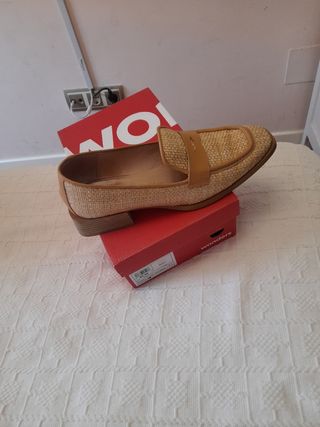 Zapatos Wonders Mujer Talla 41 Beige/Marrón