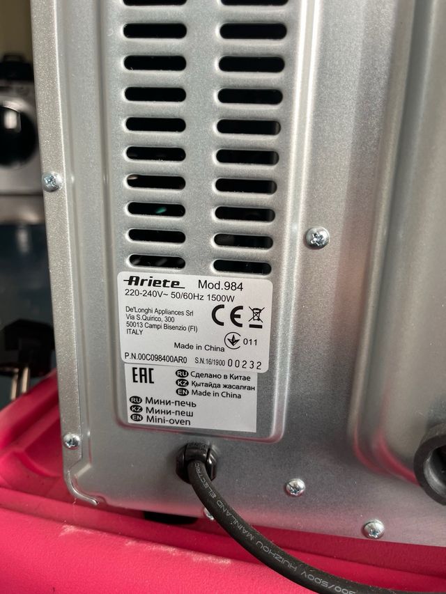 Forno elettrico Ariete bon cuisine 250