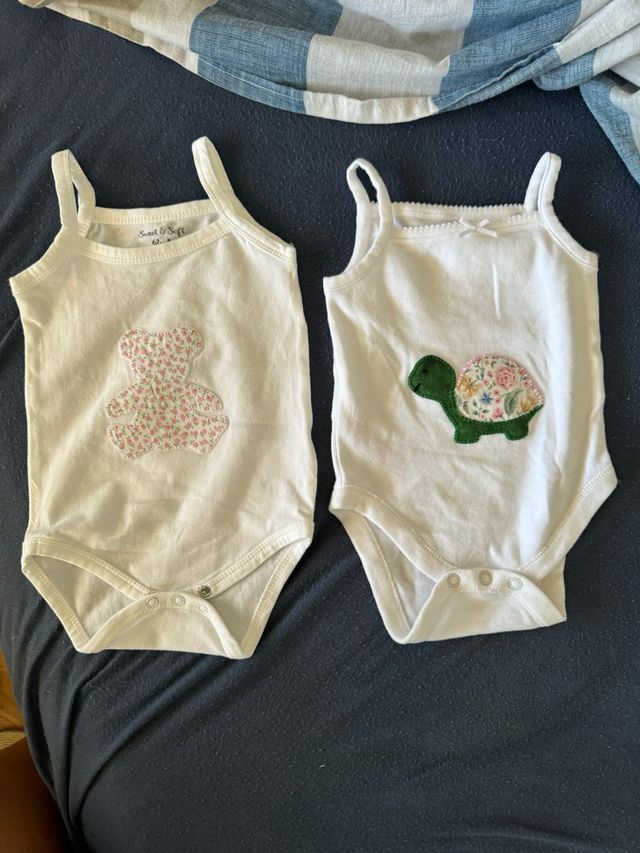 2 Bodys tirantes Sweet & Soft oso y tortuga