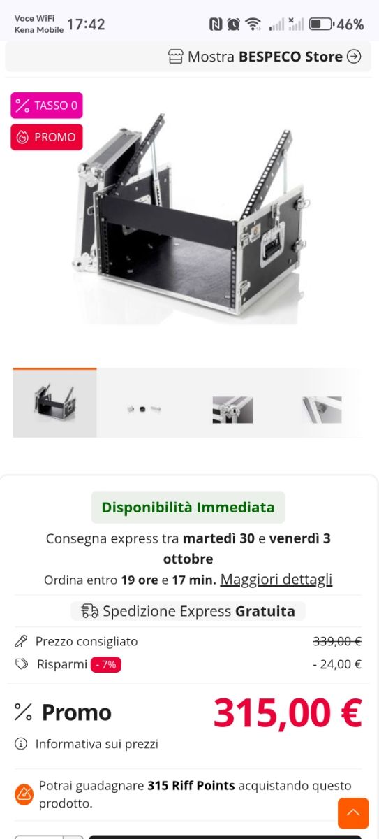 Flight Case Trilateral Nero