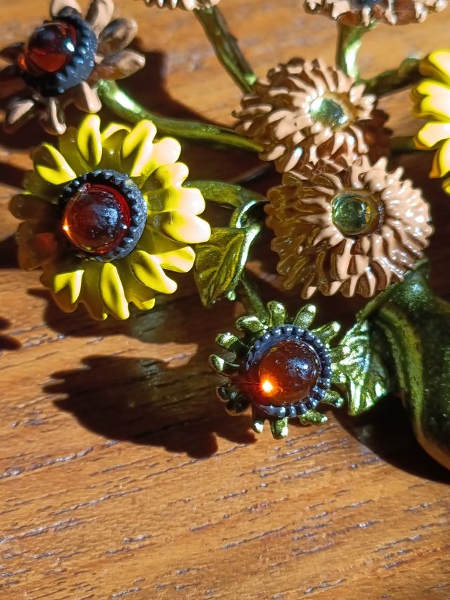 Broche flores Van Gogh