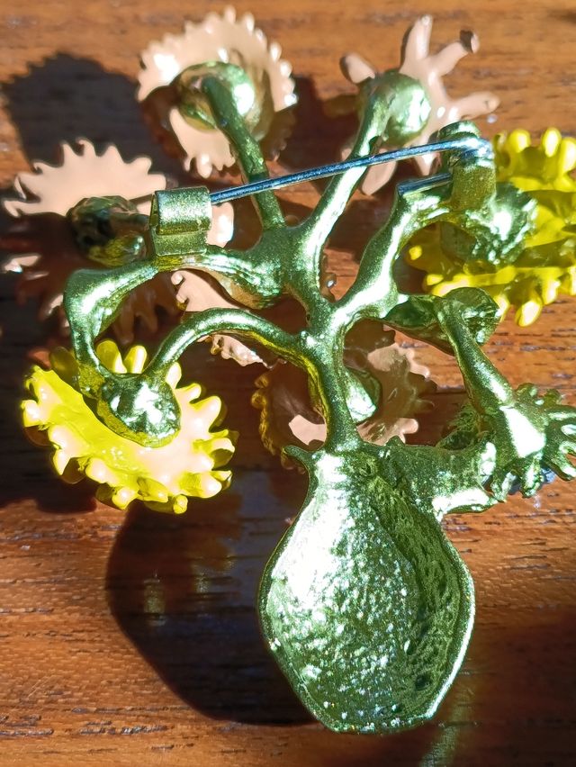 Broche flores Van Gogh