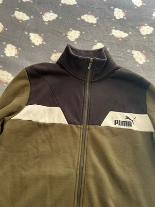 Chándal Puma Verde y Negro