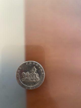 Moneda 200 pesetas Juan Carlos I Rey de España 199