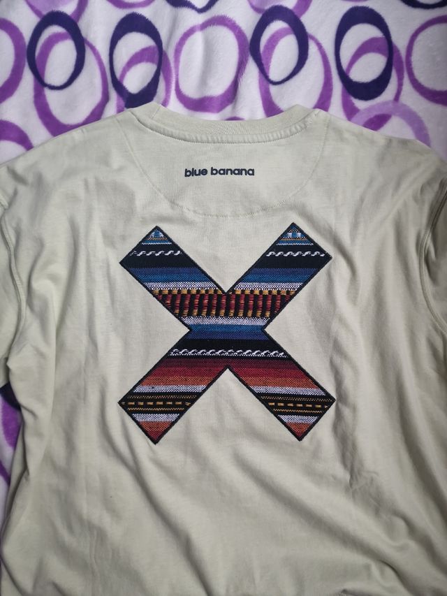 Camiseta Blue Banana Talla S Verde Multicolor