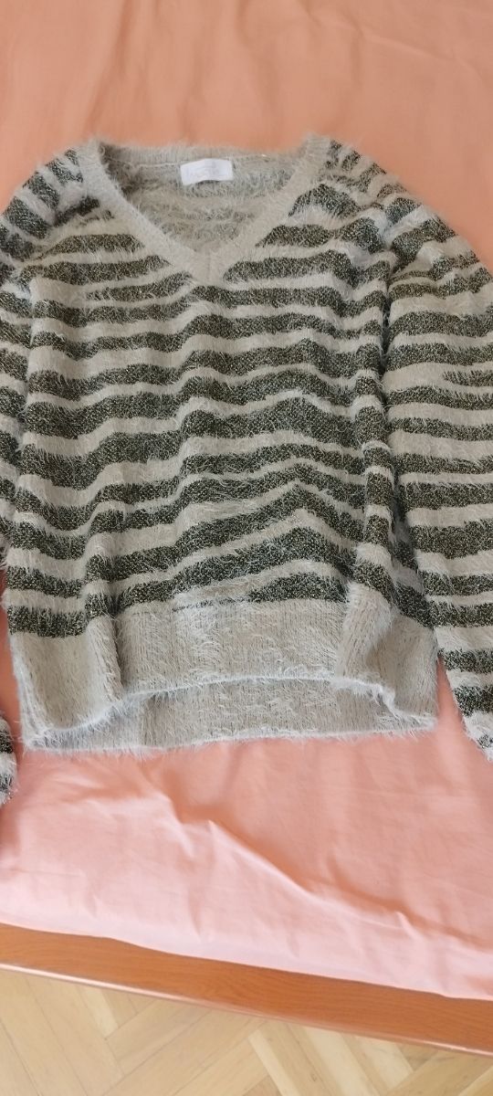 Jersey Zara Beige Talla M Texturizado