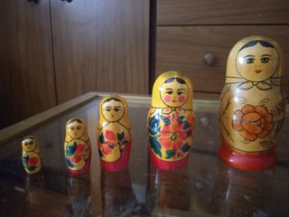 Matrioske originali in legno