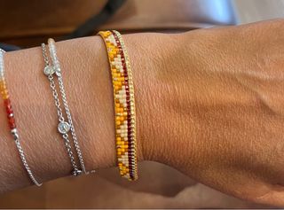 Pulsera Miyuki hecha a mano