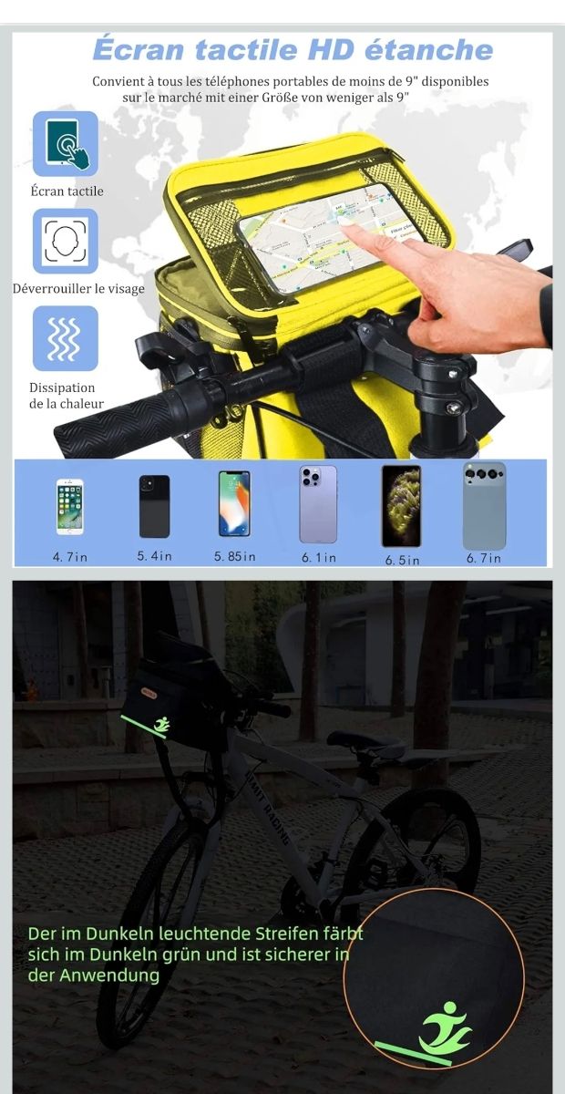 Bolsa Térmica Bicicleta Manillar Exterior