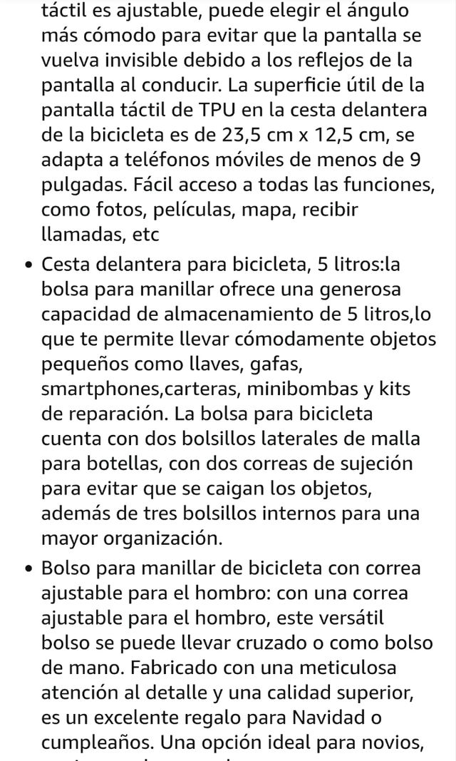 Bolsa Térmica Bicicleta Manillar Exterior