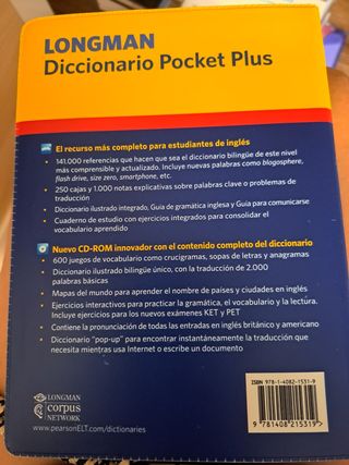 LONGMAN DICCIONARIO POCKET PLUS FLEXI & CD-ROM ...