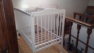 Cuna de madera blanca Ikea 120x60