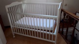 Cuna de madera blanca Ikea 120x60