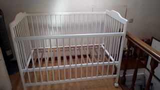 Cuna de madera blanca Ikea 120x60