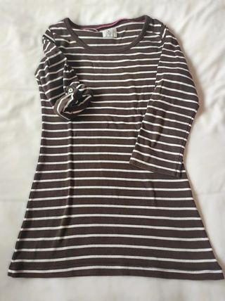 Camiseta H&M Rayas Manga 3/4 Talla M