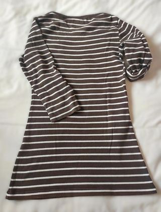 Camiseta H&M Rayas Manga 3/4 Talla M