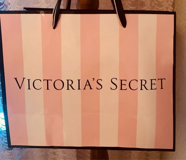 Bolsa Victoria's Secret Rosa y Blanca