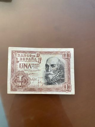 Billete 1 Peseta Banco de España 1953