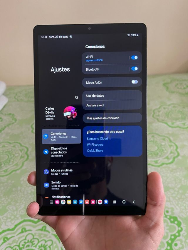 Samsung Galaxy Tab A7 Lite Gris, como nueva.