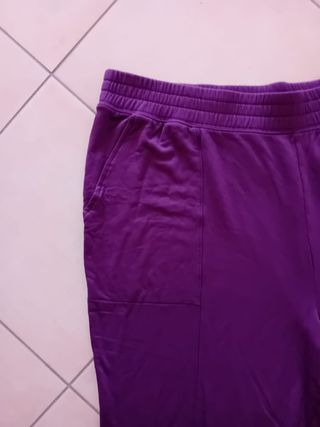 Pantaloni donna curvy Modern Soul viola