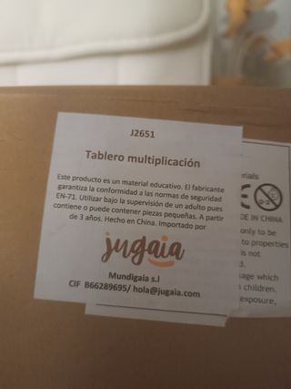 Tablero Multiplicaciones Montessori