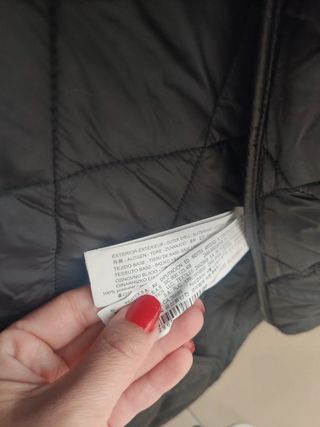 Abrigo largo acolchado Zara piel sintética