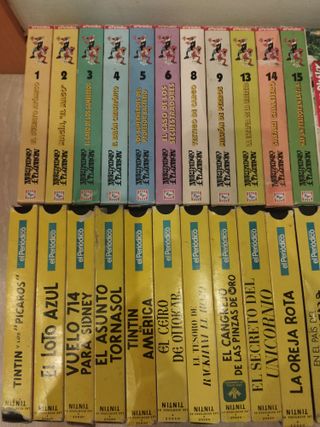 30 VHS Tintin, Mortadelo, Asterix y Disney  2 €
