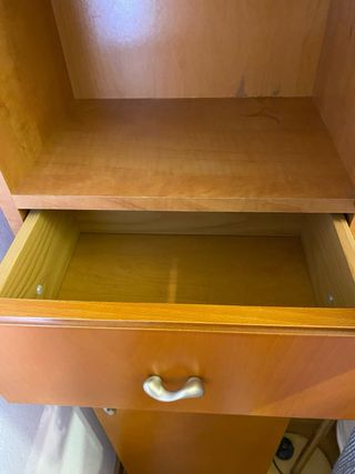 Columna de baño madera y cristal