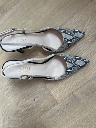 Zapatos Lodi Slingback Piel Serpiente
