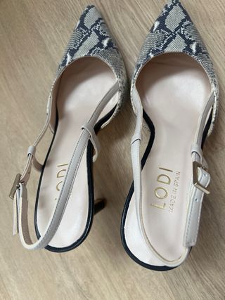 Zapatos Lodi Slingback Piel Serpiente