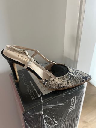 Zapatos Lodi Slingback Piel Serpiente