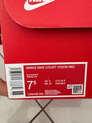 Nike Court Vision Mid Scarpe Donna 38,5