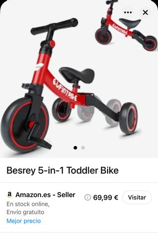 Triciclo 5 en 1 para Niños + Casco