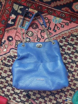 Bolso de piel Gloria Ortiz azul